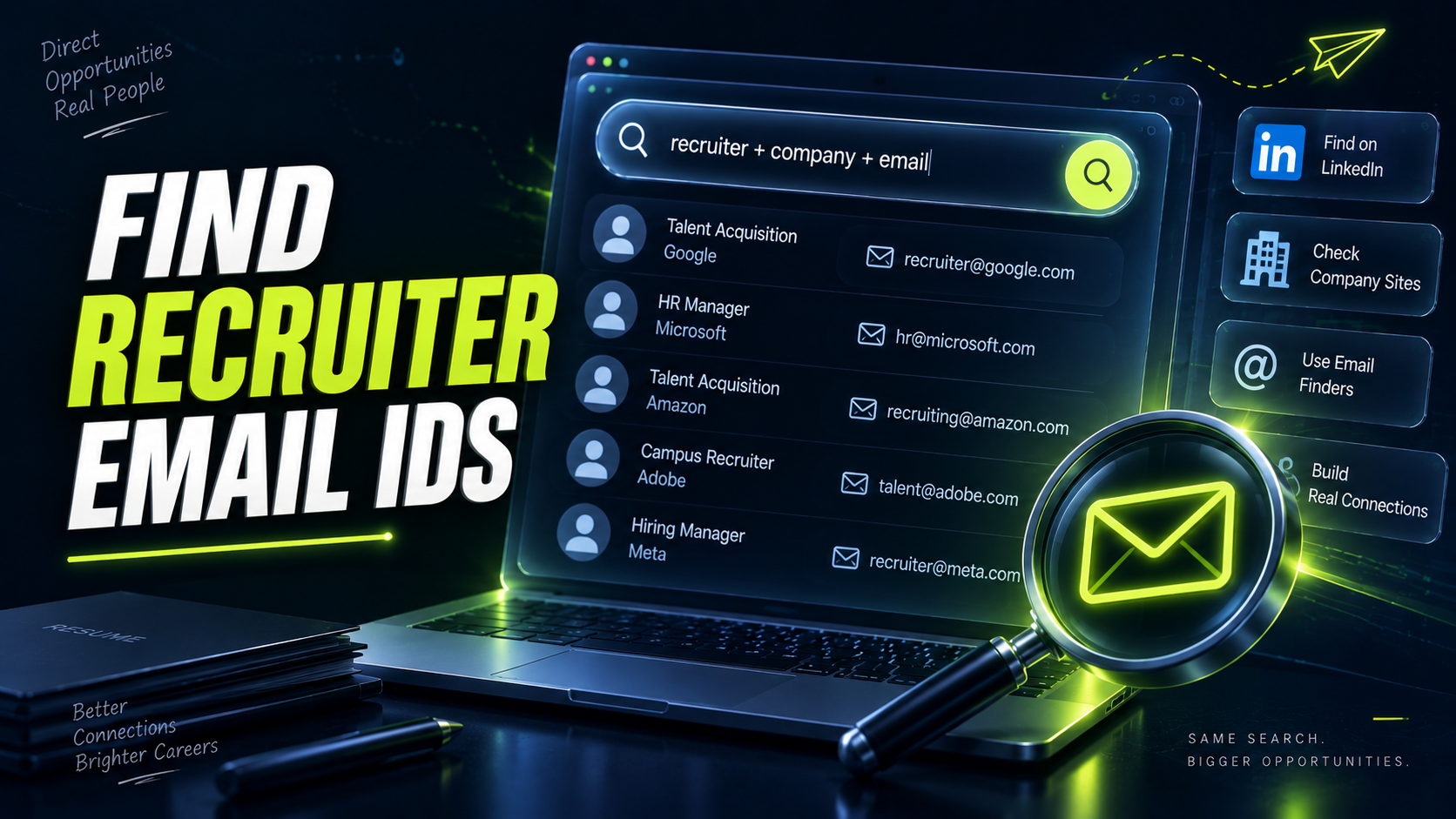 How Can I Find Recruiter Email Addresses Directly?